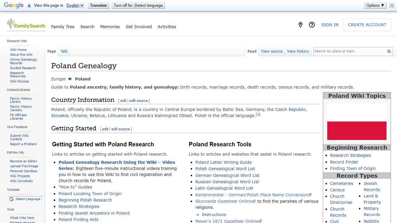 Poland Genealogy • FamilySearch